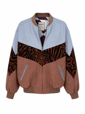 Light Blue & Rust Vintage Jacket S