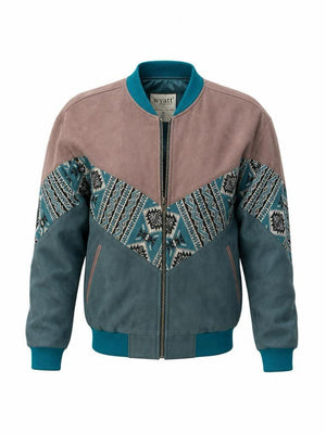 Blue & Dusty Rose Vintage Jacket M