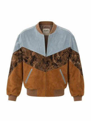 Brown & Light Blue Vintage Jacket XXS