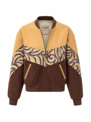 Brown & Yellow Vintage Jacket XXS