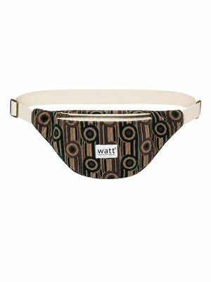 BROWN STRIPED UNISEX VINTAGE BAG