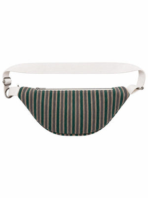 BLACK STRIPED UNISEX VINTAGE BAG