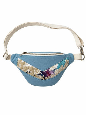 LIGHT BLUE UNISEX VINTAGE BAG
