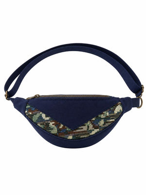 NAVY BLUE INCA UNISEX VINTAGE BAG