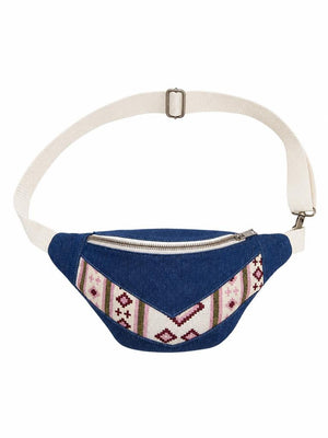 AZTEC DENIM UNISEX VINTAGE BAG